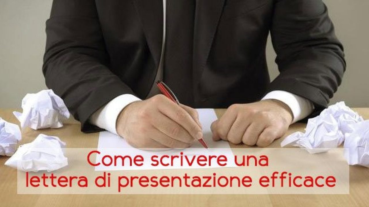 Come Scrivere Una Lettera Di Presentazione Efficace Ecco